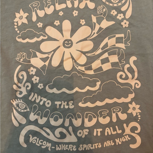 Volcom Tan Graphic Crop Top - Picture 5 of 7